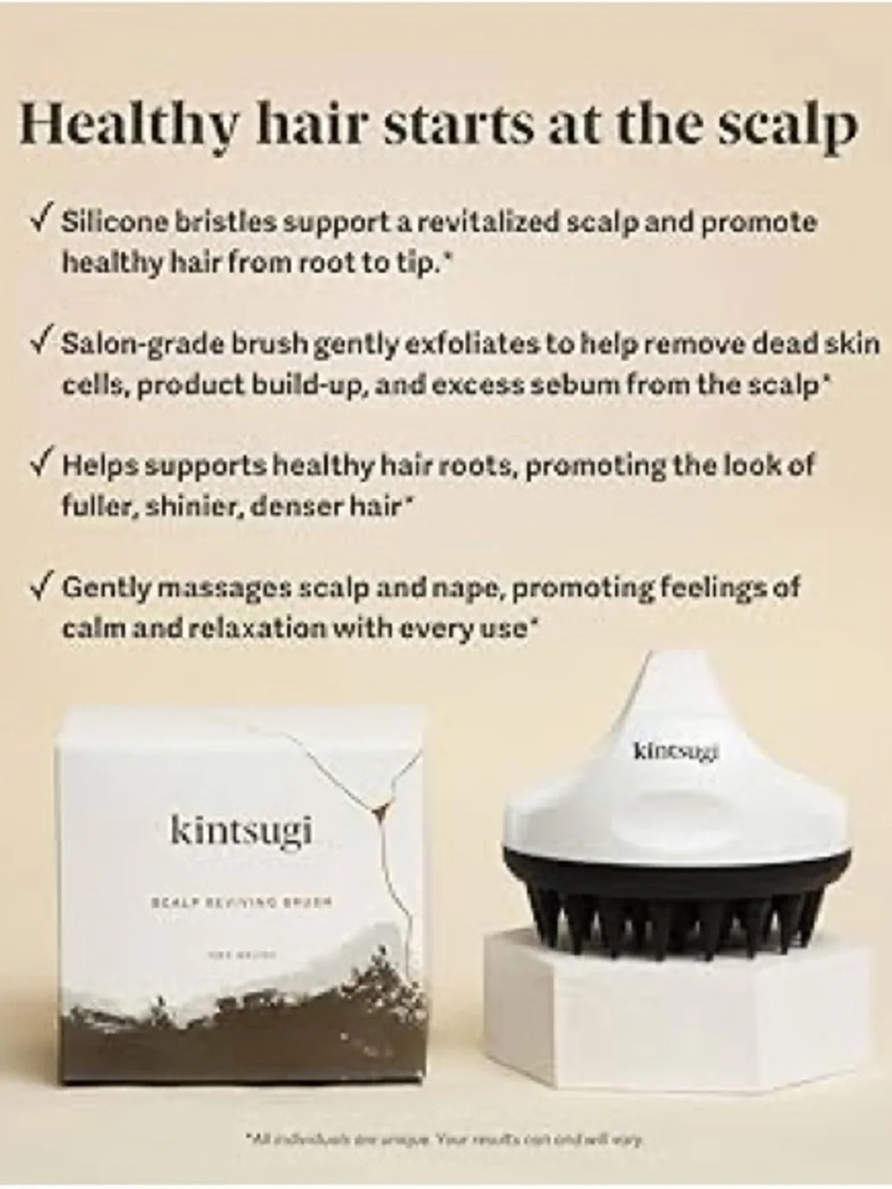 Kintsugi Scalp Reviving Brush - White